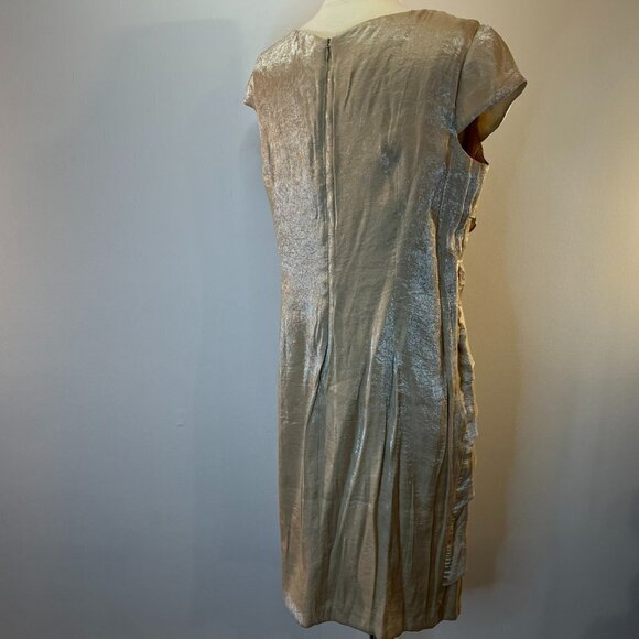 LONDON STYLE Women's Sand Tiered Formal Dress - Size 14 - NWT $100 - Picture 4 of 5